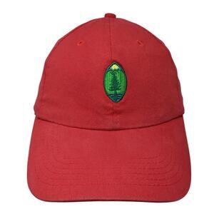 Paradise Point Fitted Baseball Cap Red One Size The Queensboro Shirt Company